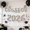 Silver Class of 2026 Graduation Balloons - 16 Inch Foil Letter & Number Banner - Silver Graduation Party Decorations for High School, College & University Commencement Backdrop